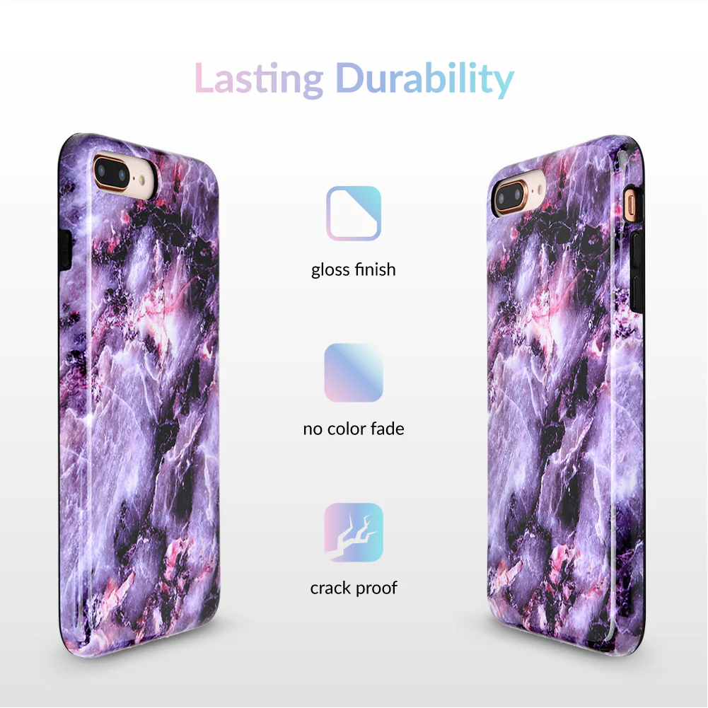 Purple Stone Marble iPhone Case - Image 31