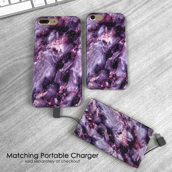 Purple Stone Marble iPhone Case - Image 33