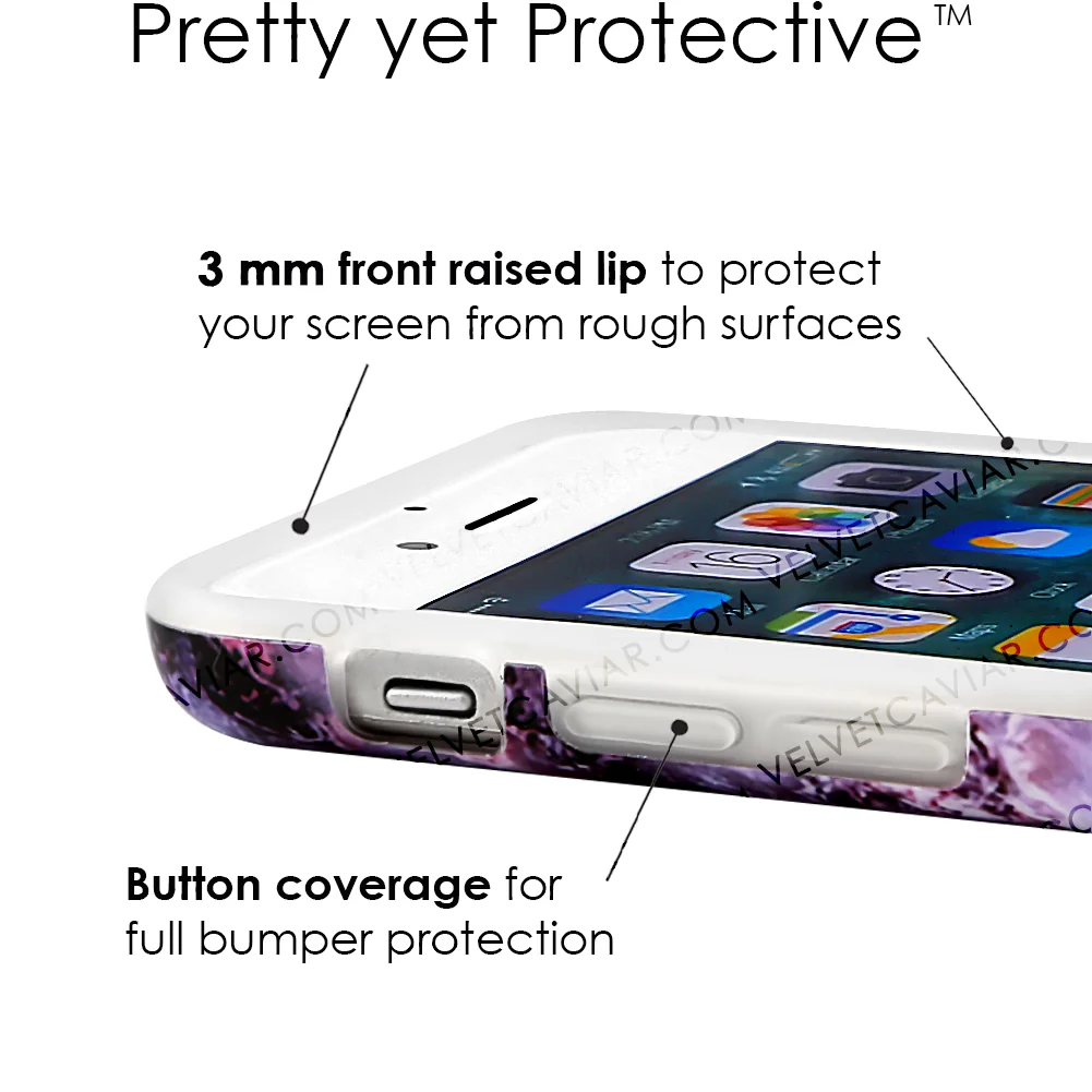 Purple Stone Marble iPhone Case - Image 42