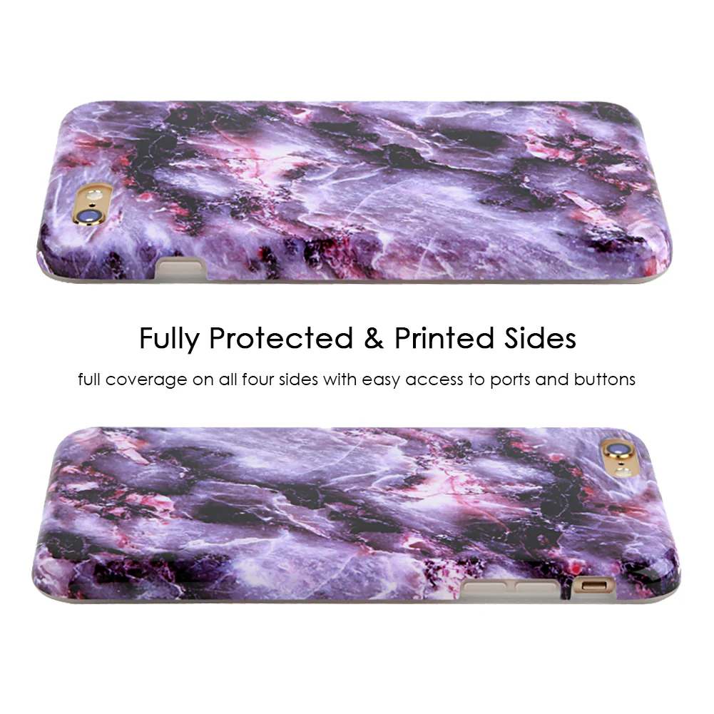 Purple Stone Marble iPhone Case - Image 43