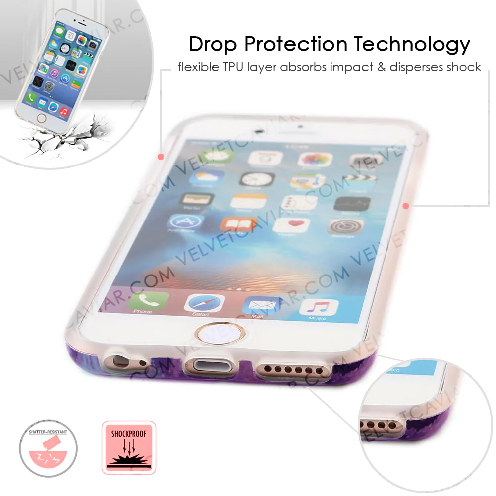 Purple Stone Marble iPhone Case - Image 44