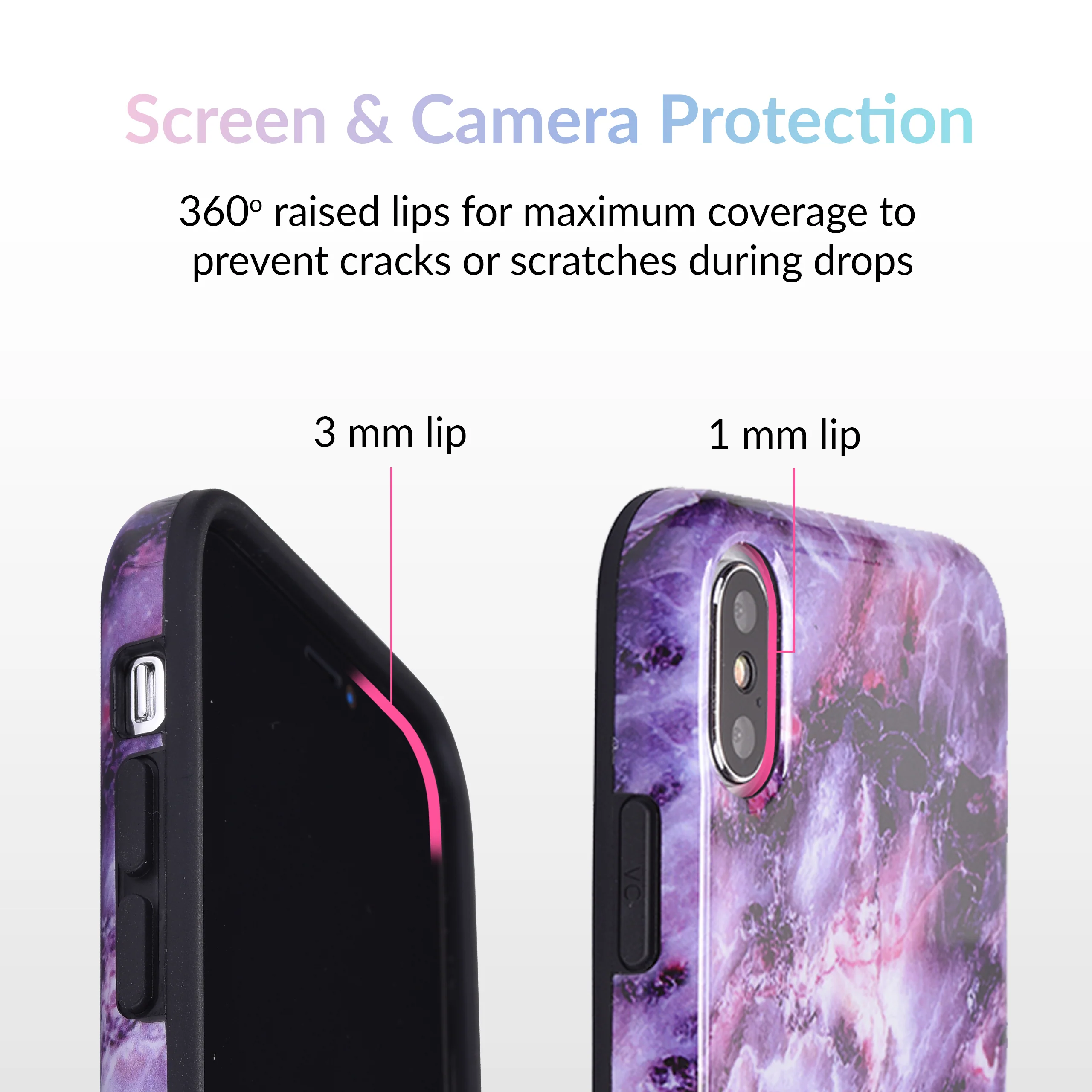 Purple Stone Marble iPhone Case - Image 48