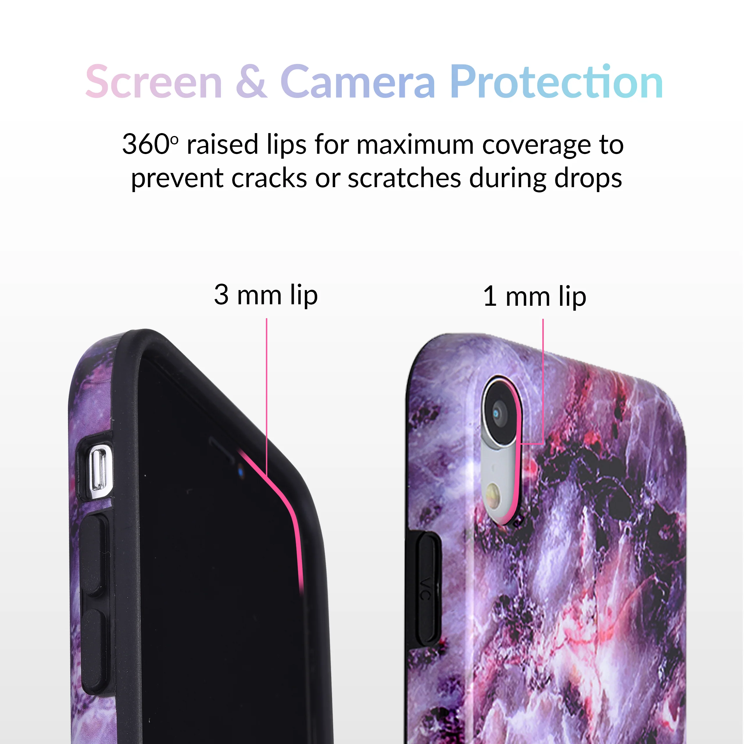 Purple Stone Marble iPhone Case - Image 54
