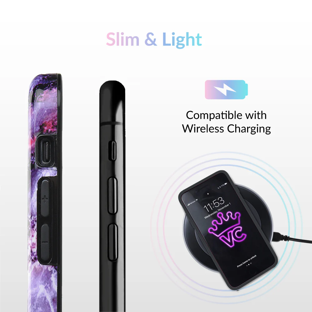 Purple Stone Marble iPhone Case - Image 62