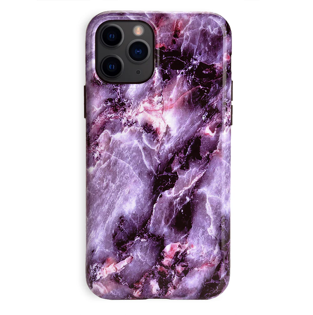 Purple Stone Marble iPhone Case - Image 63