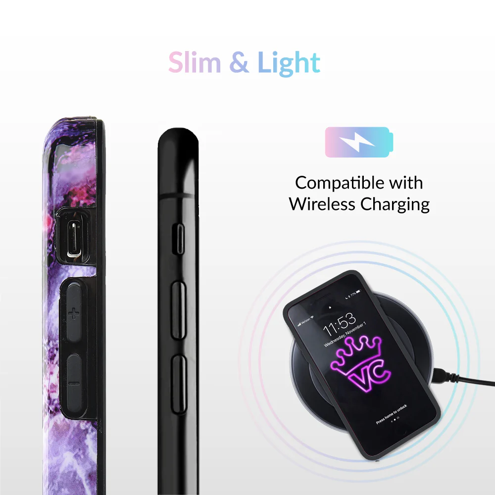 Purple Stone Marble iPhone Case - Image 67