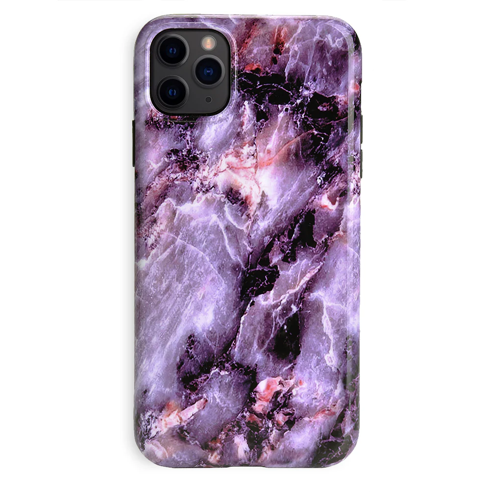 Purple Stone Marble iPhone Case - Image 68