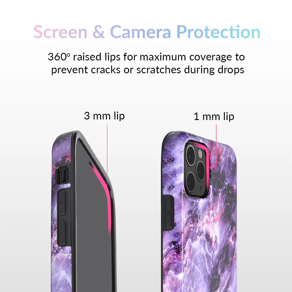 Purple Stone Marble iPhone Case - Image 69