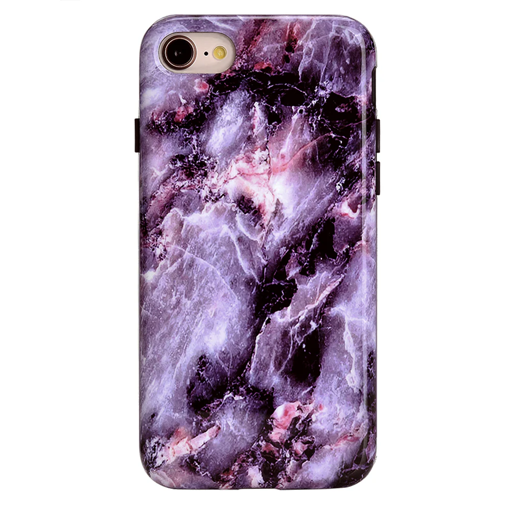 Purple Stone Marble iPhone Case - Image 7