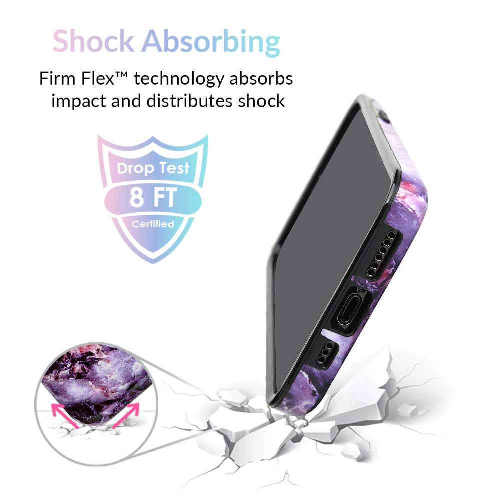 Purple Stone Marble iPhone Case - Image 70