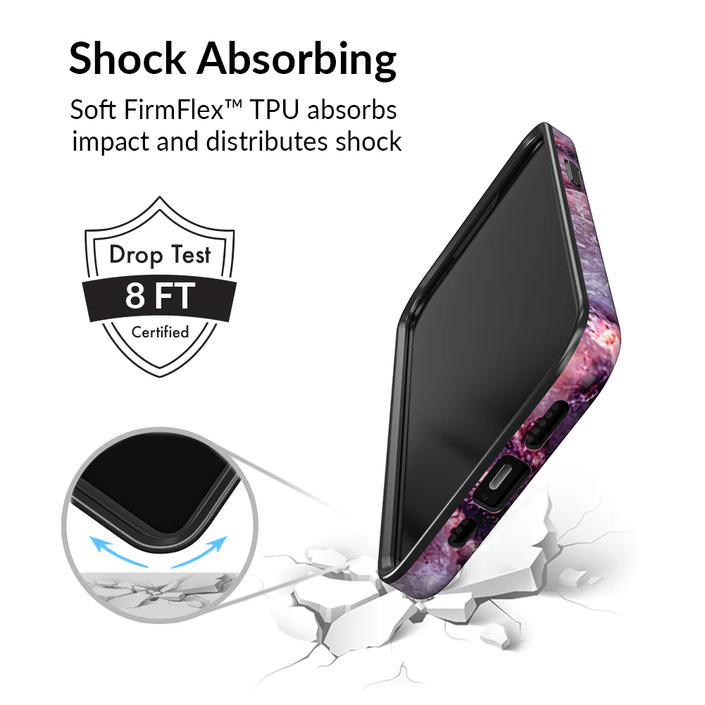 Purple Stone Marble iPhone Case - Image 75