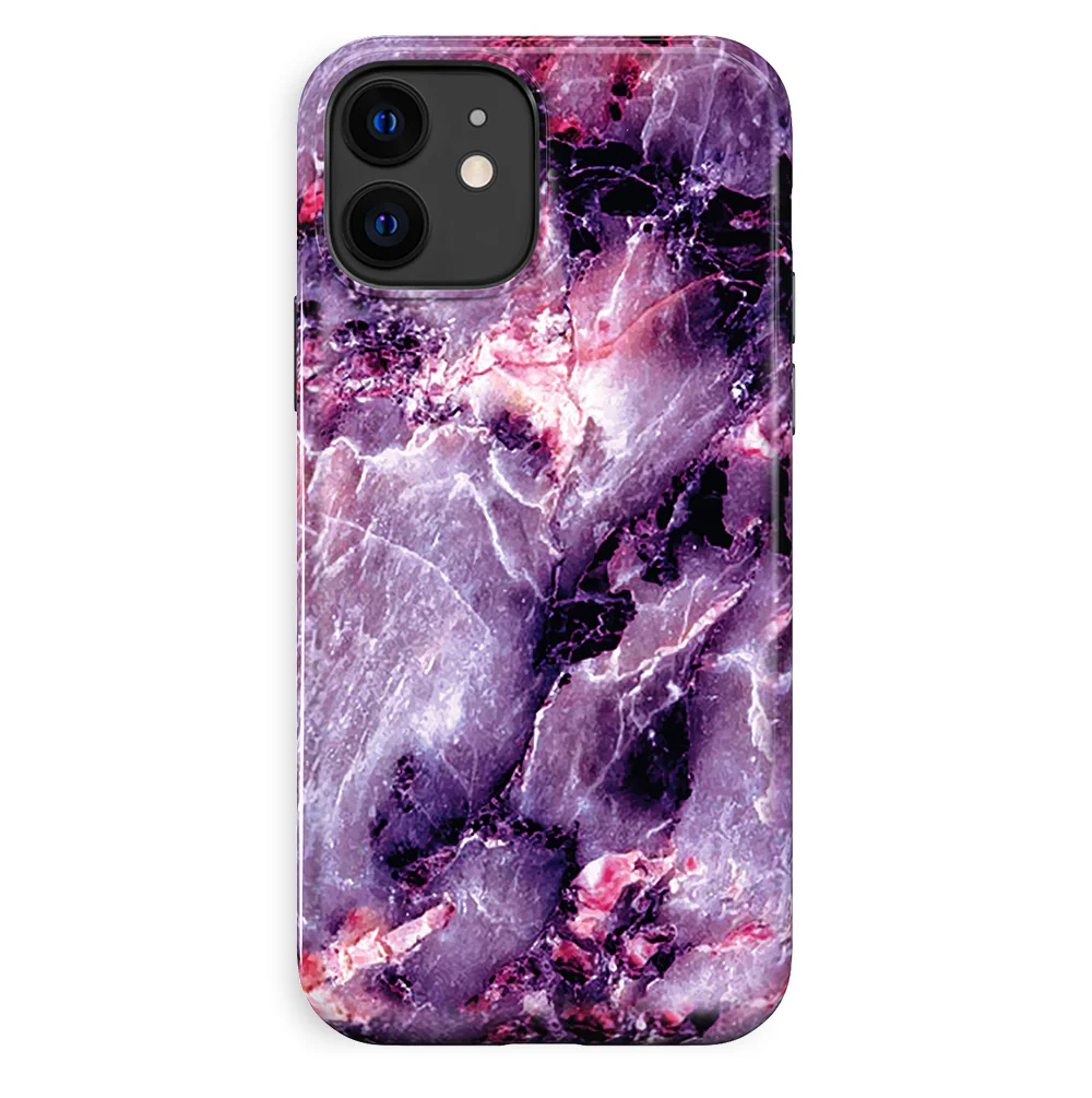 Purple Stone Marble iPhone Case - Image 83