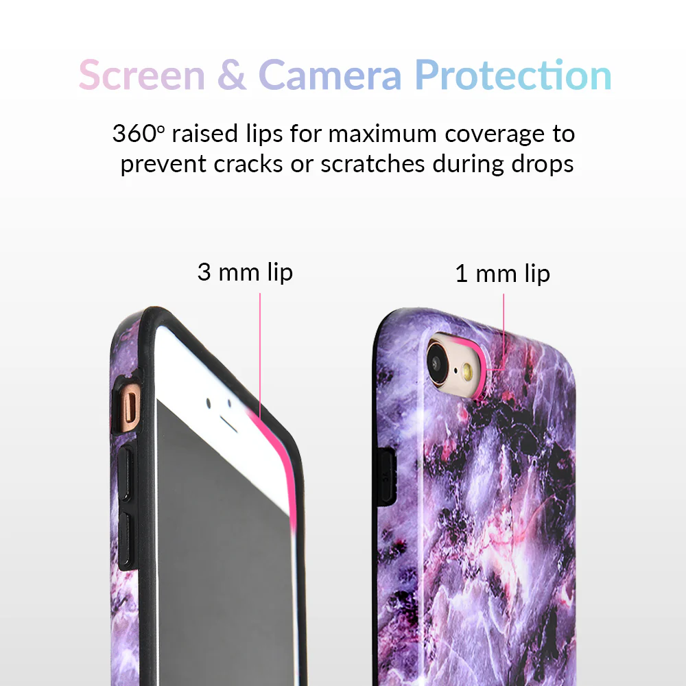 Purple Stone Marble iPhone Case - Image 9