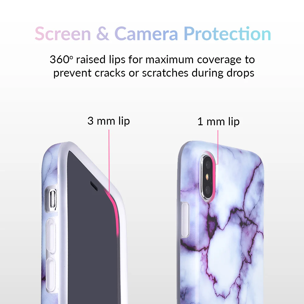 Purple Streak Marble iPhone Case - Image 4