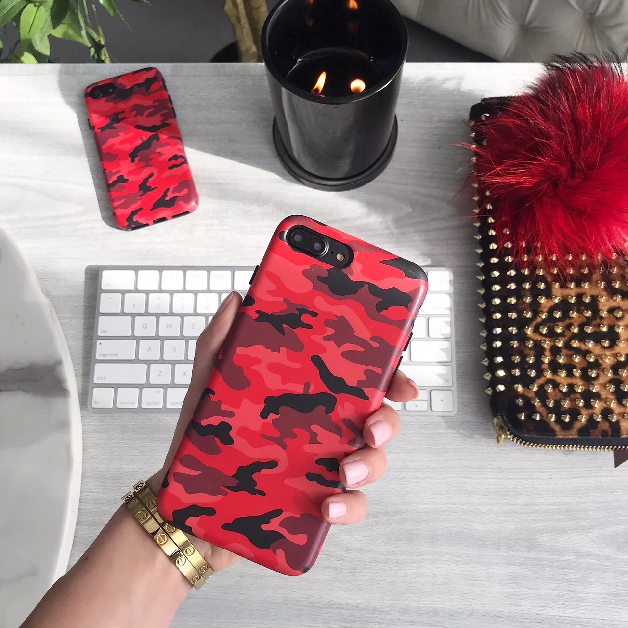 Red Camo iPhone Case - Image 29