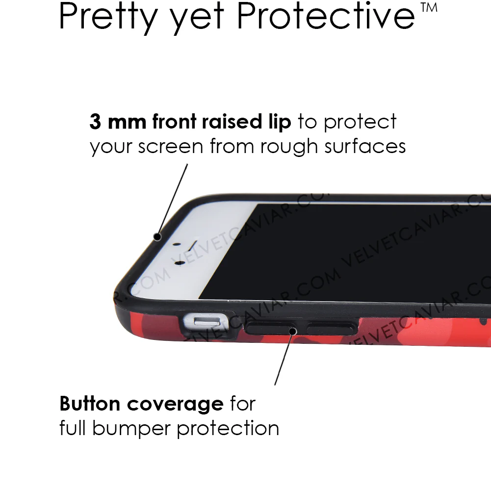 Red Camo iPhone Case - Image 37