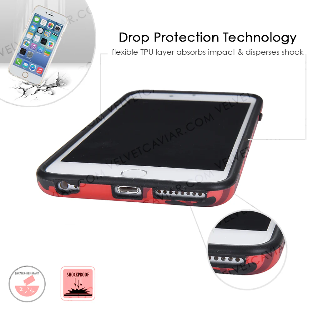 Red Camo iPhone Case - Image 39