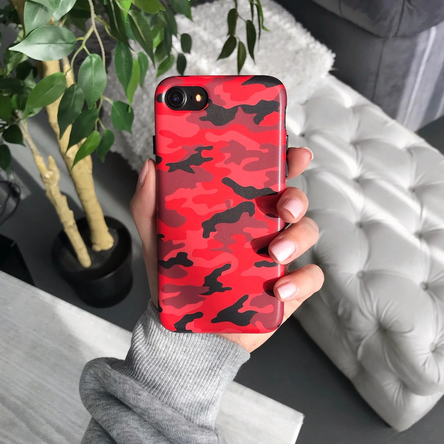 Red Camo iPhone Case - Image 42