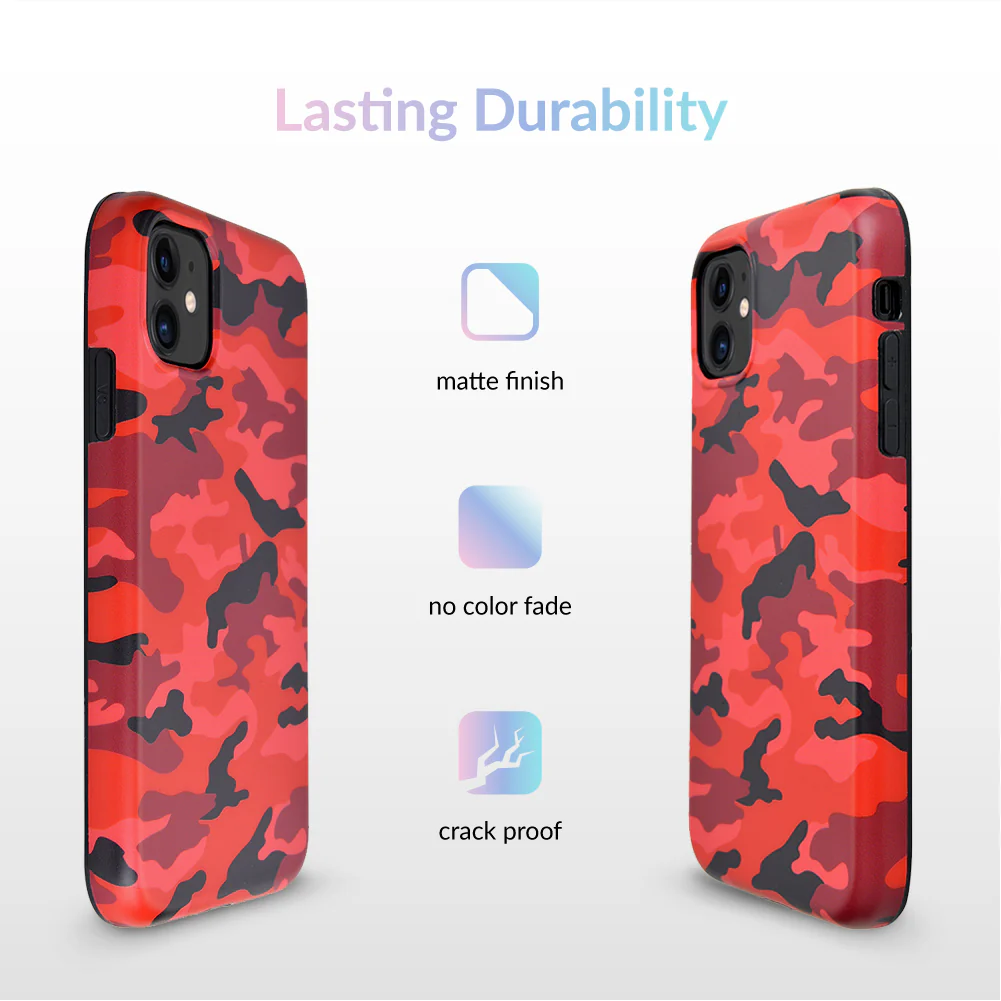Red Camo iPhone Case - Image 60