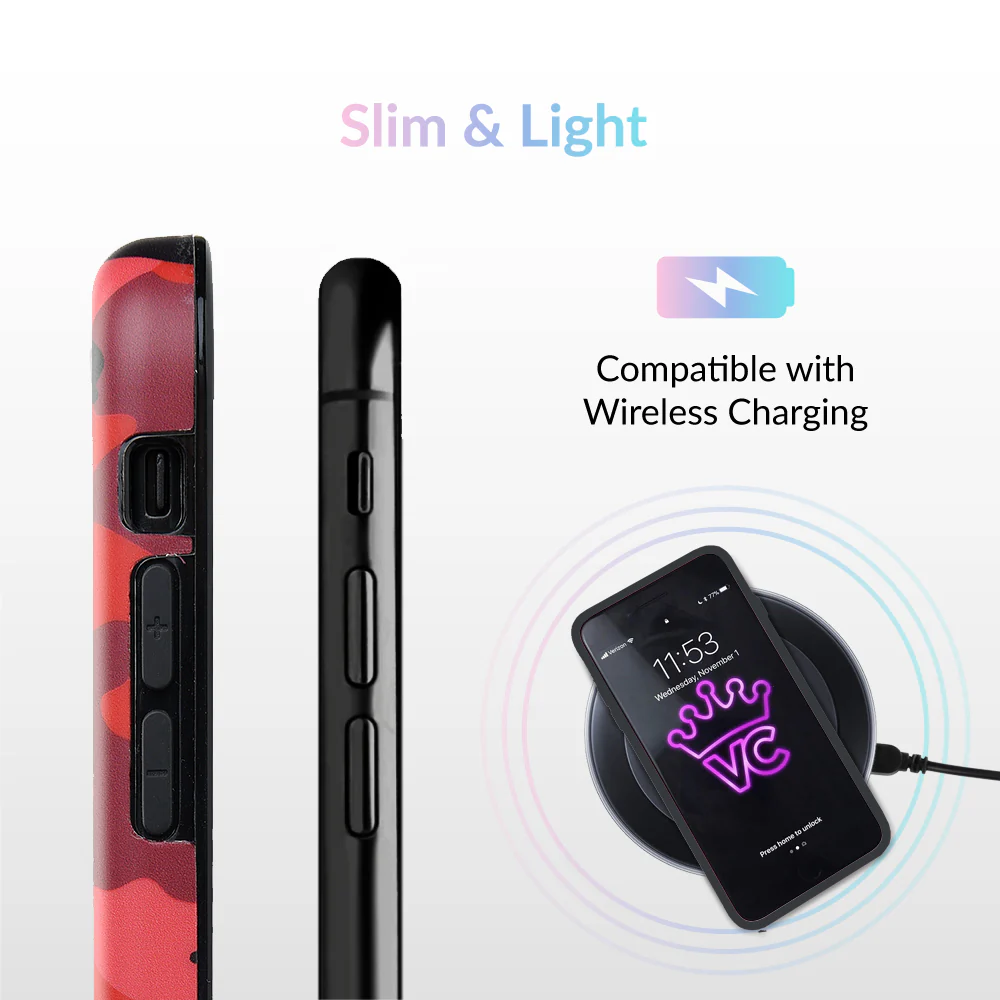 Red Camo iPhone Case - Image 61