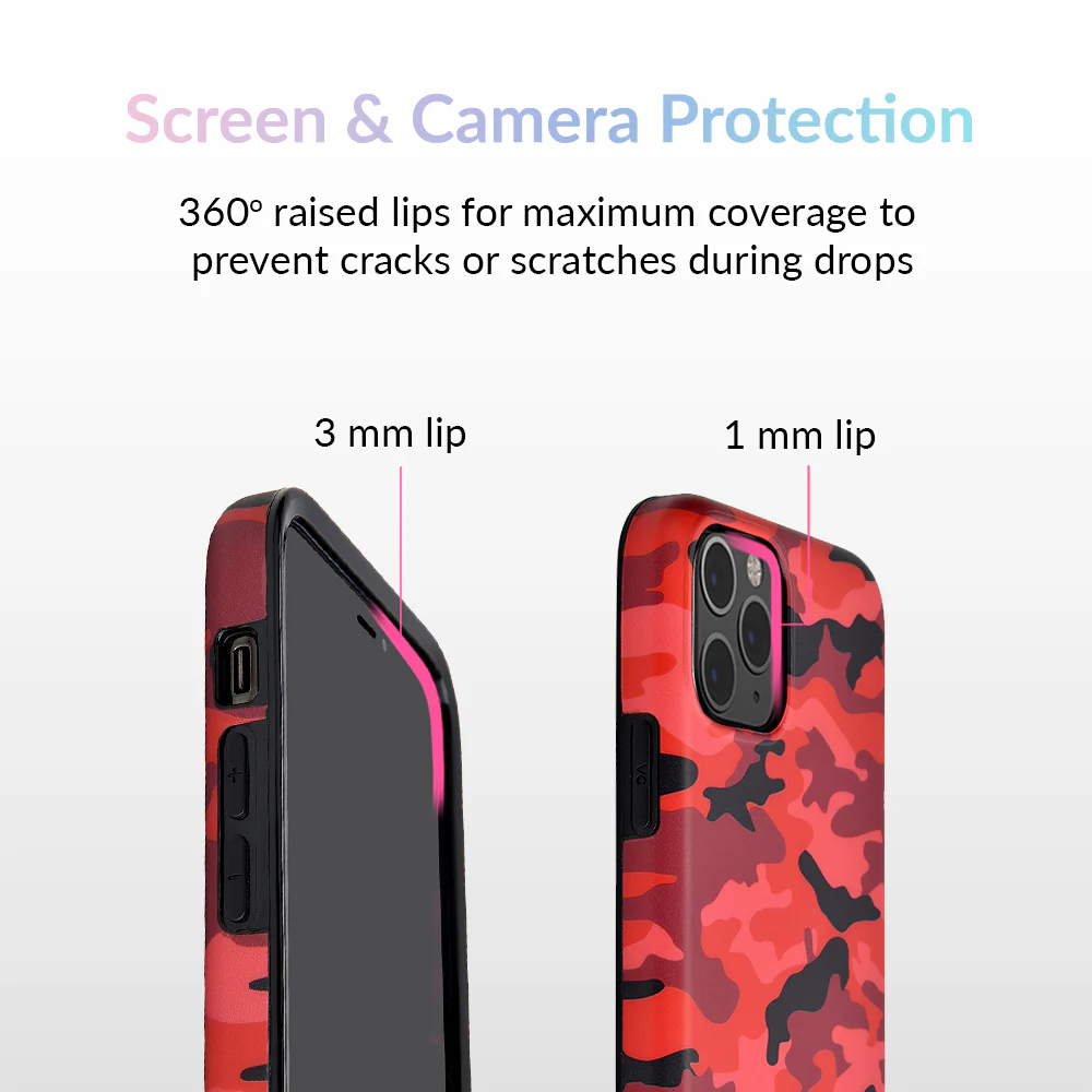 Red Camo iPhone Case - Image 63