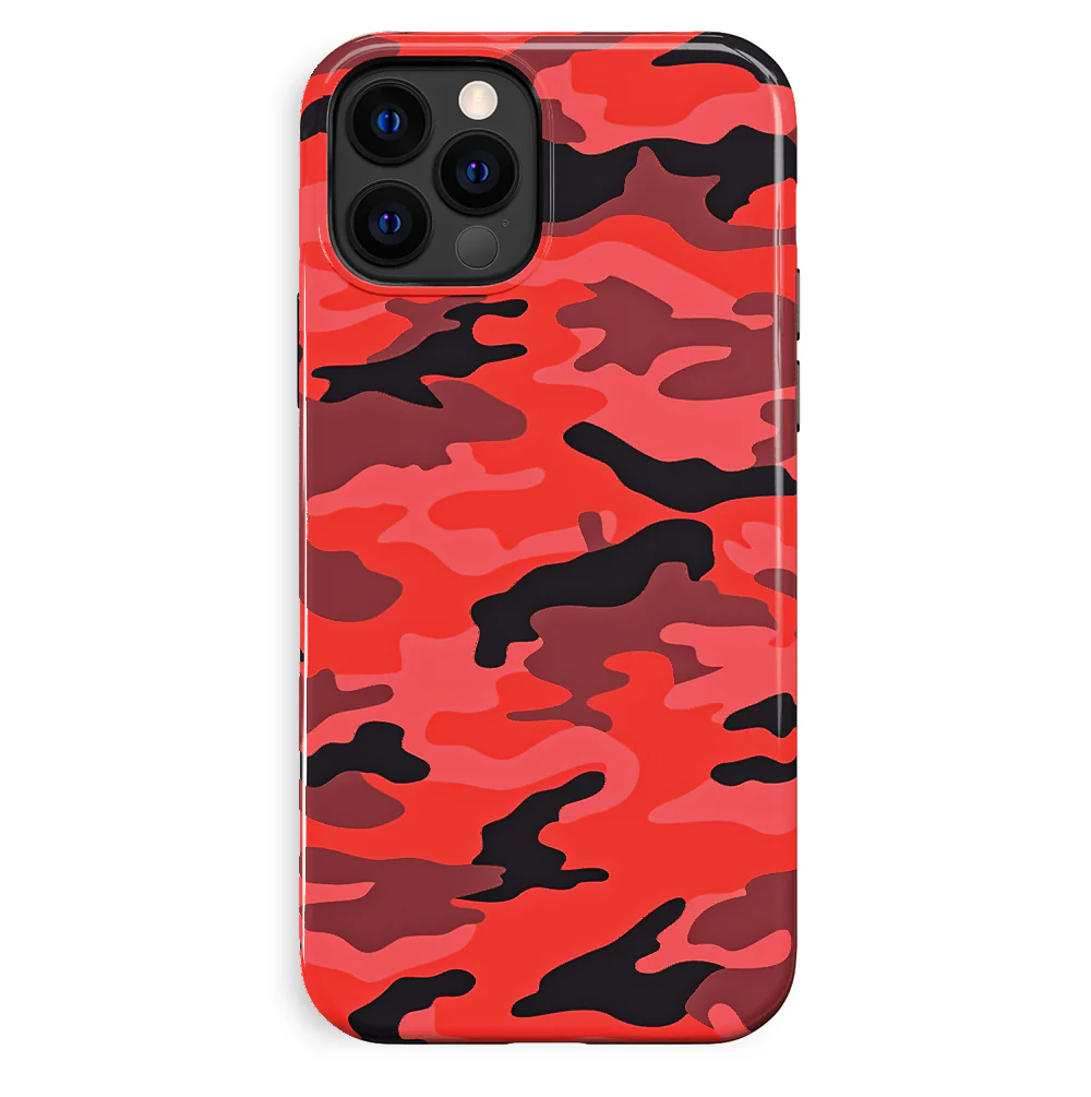 Red Camo iPhone Case - Image 72
