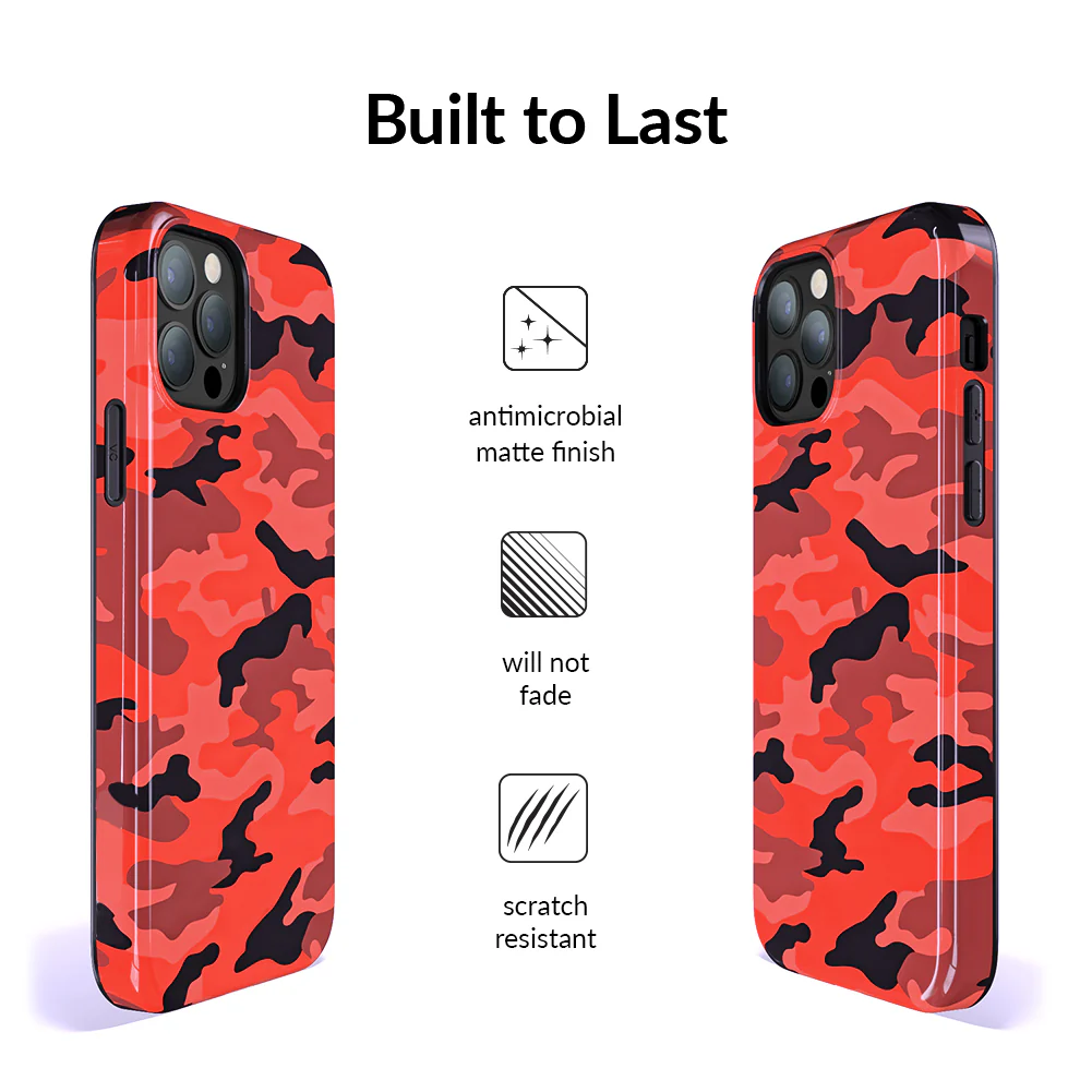Red Camo iPhone Case - Image 75