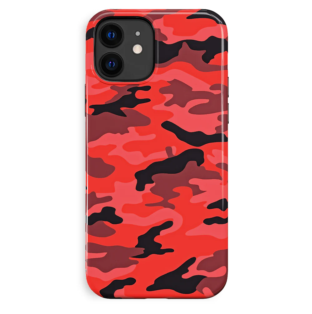 Red Camo iPhone Case - Image 82