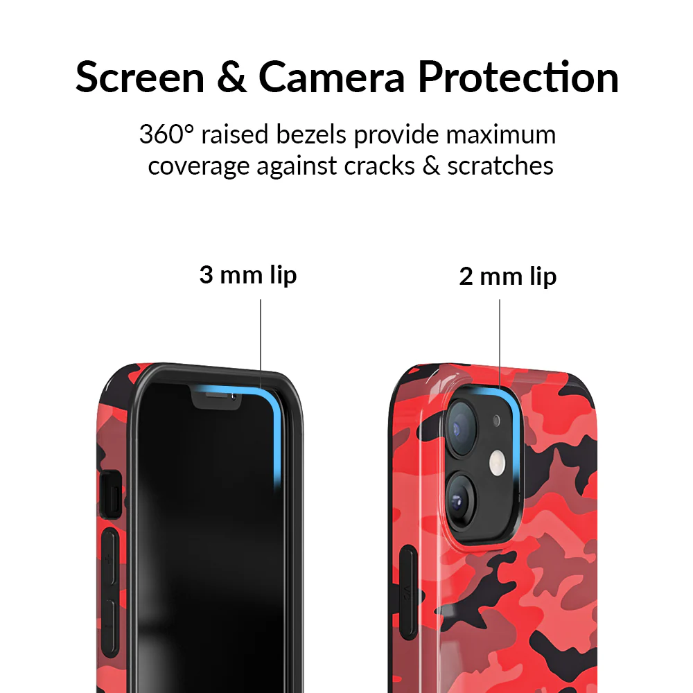 Red Camo iPhone Case - Image 83