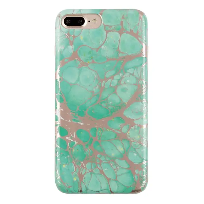 Turquoise Rose Gold Chrome iPhone Case - Image 19