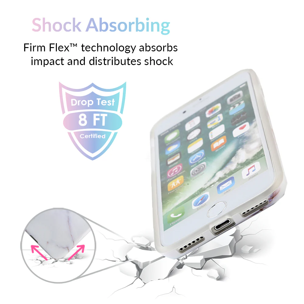 White & Gold Marble iPhone Case - Image 17