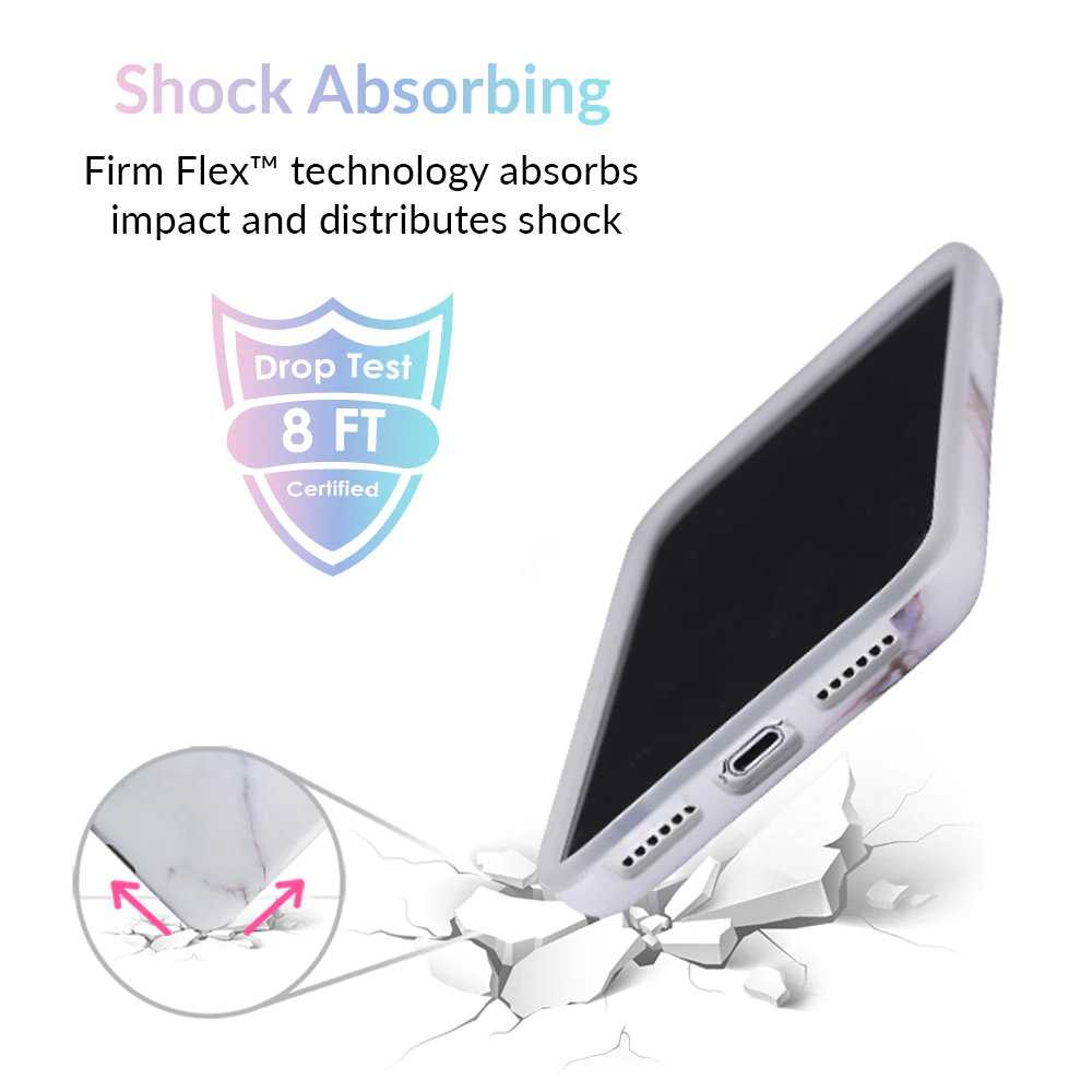 White & Gold Marble iPhone Case - Image 5