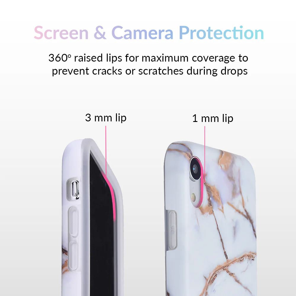 White & Gold Marble iPhone Case - Image 52