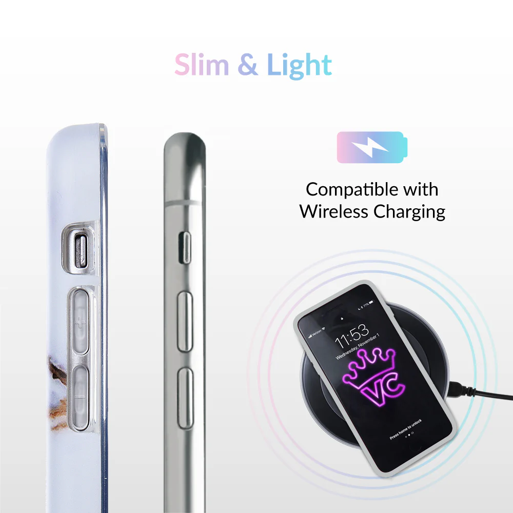 White & Gold Marble iPhone Case - Image 60