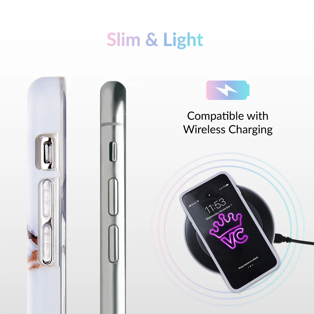 White & Gold Marble iPhone Case - Image 70